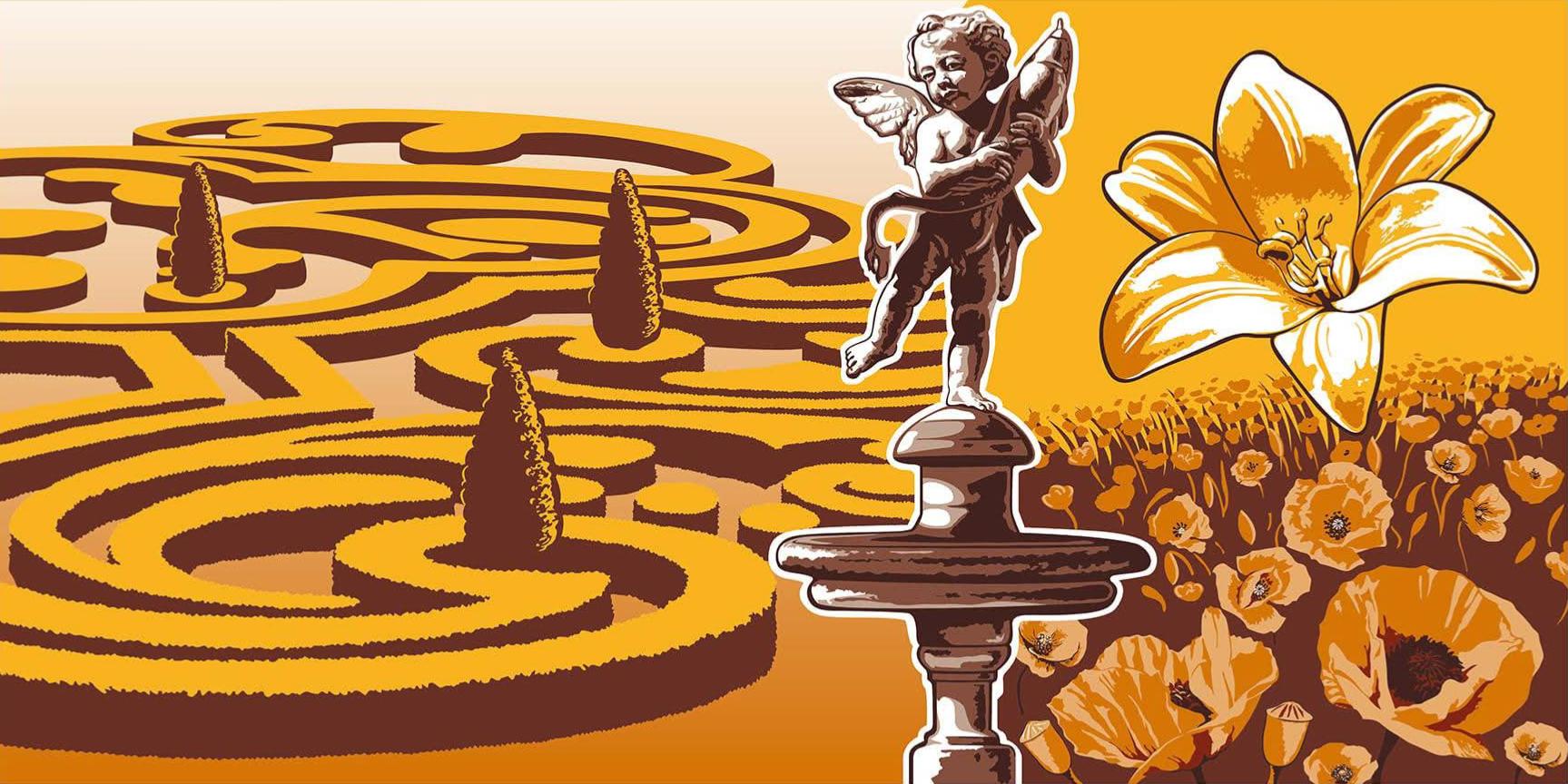 Photo du panneau : les jardins de Touraine